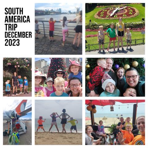 collage of photos from South America Trip 2023