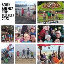 collage of photos from South America Trip 2023